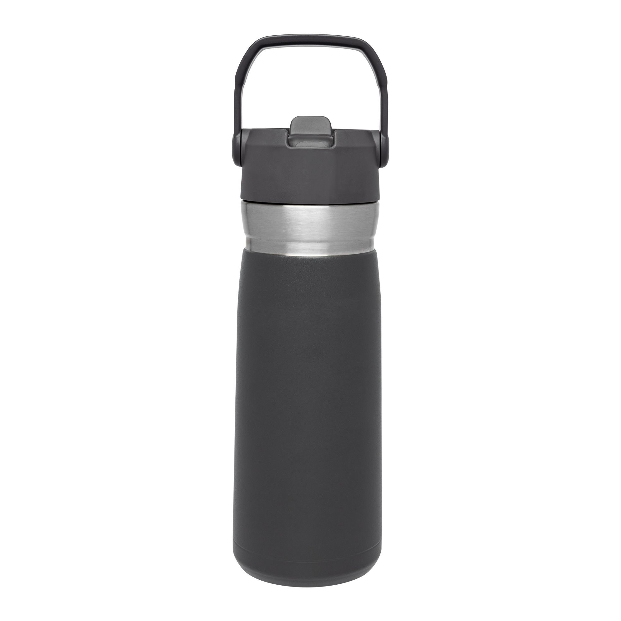 Water bottle, stainless steel, 650ml, Go Flip Straw, Charcoal