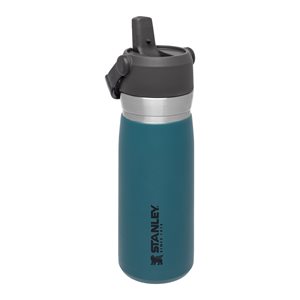 Water bottle, stainless steel, 650ml, "Go Flip Straw", Lagoon - Stanley