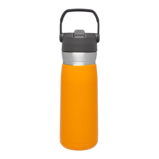 Бутылка для воды, нержавеющая сталь, 650 мл, "Go Flip Straw", Saffron - Stanley