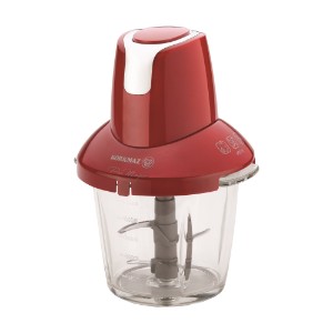 Chopper, 1.25L, 900W, Red/Chrome, "Pro Magic" - Korkmaz