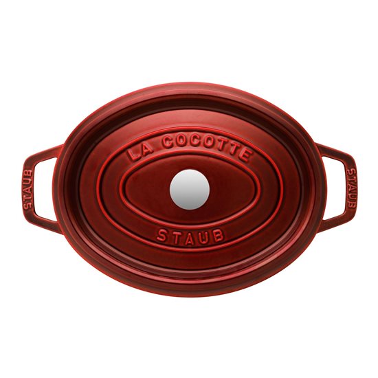 Oval Cocotte cooking pot, cast iron, 27cm/3.2L, Grenadine - Staub