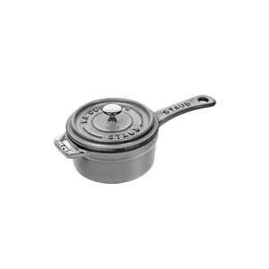 Cast iron mini-saucepan, 10 cm/0.25 l, <<Graphite Grey>> - Staub