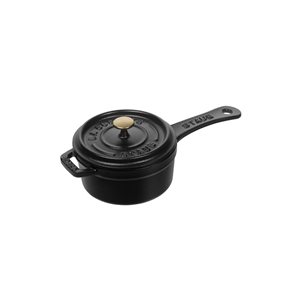 Cast iron mini-saucepan, 10 cm/0.25 l, <<Black>> - Staub
