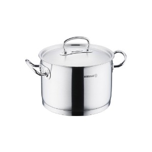 Deep stainless steel saucepan with lid, 16 cm / 2 L, "Proline" - Korkmaz