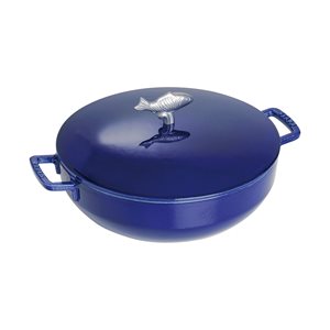 Cooking pot from Bouillabaisse range 28 cm, "Dark Blue" colour - Staub