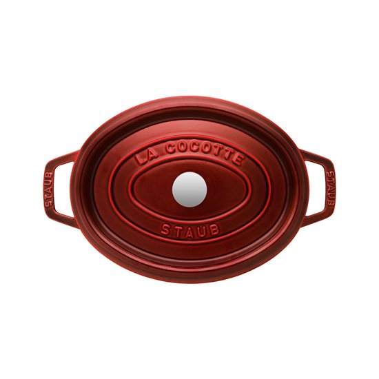 Ovalni lonec za kuhanje Cocotte, litega železa, 23 cm/2,35L, Grenadine - Staub 