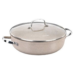 Non-stick saucepan, with lid, 28cm/4L, "Granita" - Korkmaz