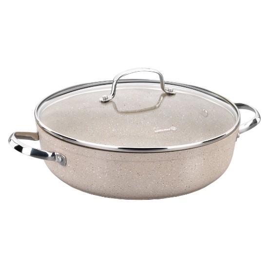 Casserole antiadhésive, avec couvercle, 26cm/3.5L, "Granita" - Korkmaz