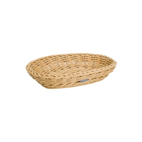 Ovalna košara, 21 × 15 cm, svetlo bež - Saleen