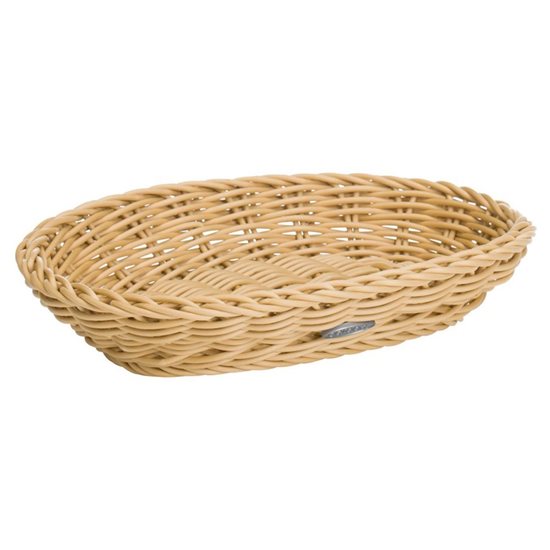 Oval basket, 21 × 15 cm, Light Beige - Saleen