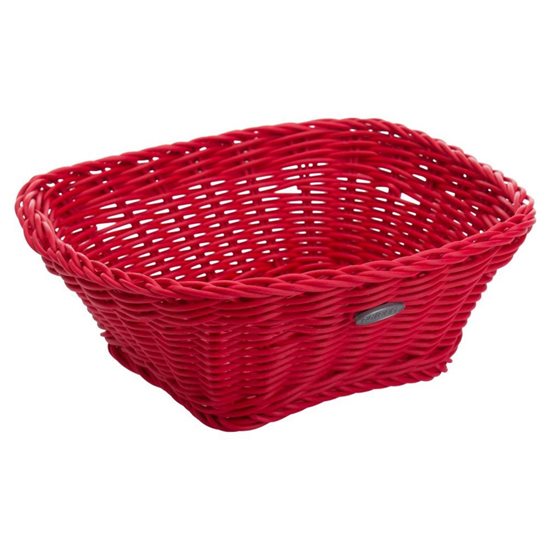 Квадратна кошница, 19 × 19 см, червена - Saleen