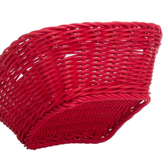 Kvadratinis krepšelis, 19 × 19 cm, raudonas - Saleen