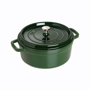 Cocotte cooking pot made of cast iron, 26 cm/5.2 l, <<Basil>> - Staub 