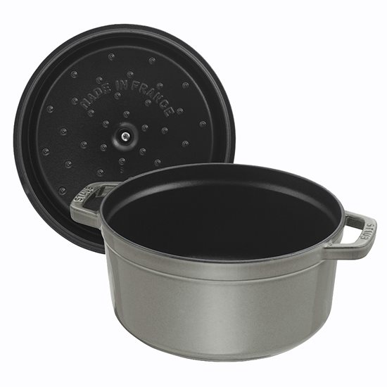 Cocotte cooking pot, cast iron, 34 cm/12.6L, Graphite Grey - Staub