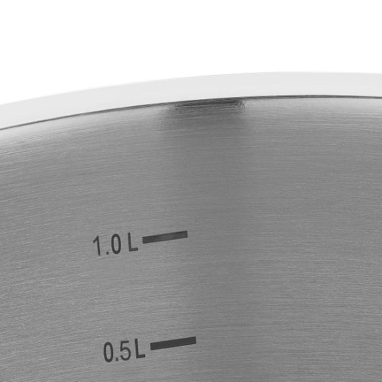 Stainless steel saucepan with lid, 16 cm / 1.5 L, "Proline" - Korkmaz