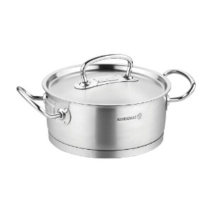 Stainless steel saucepan with lid, 20 cm / 2.8L, "Proline" - Korkmaz