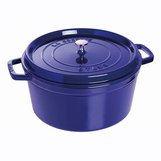 Borma tat-tisjir Cocotte, ħadid fondut, 30cm/8,35L, Dark Blue - Staub