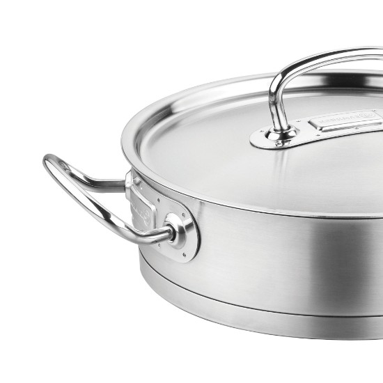 Stainless steel sauté pan, with lid, 28cm/5L, "Proline" - Korkmaz