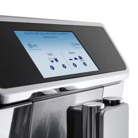 Máquina de café expresso automática, 1450W, "PrimaDonna Elite", Silver - DeLonghi