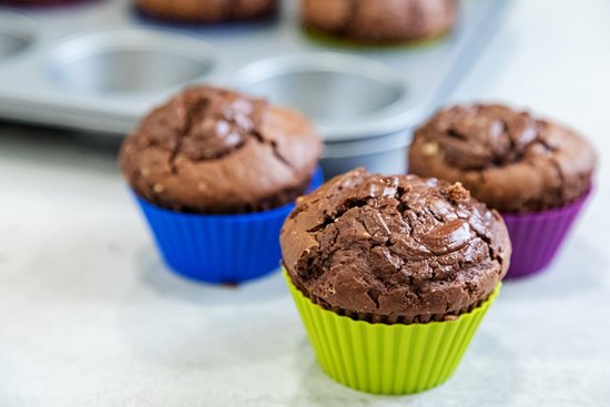 Lot de 12 moules à muffins en silicone – fabriqué par Kitchen Craft