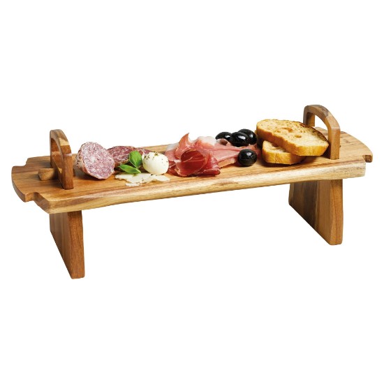 Serving platter, acacia wood, 37 × 12 × 13 cm - Kitchen Craft