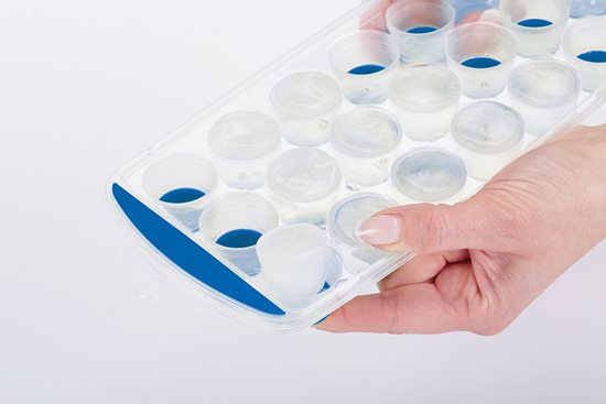 Tray for preparing ice cubes, 28 x 12 cm, silicone, blue  - Kitchen Craft