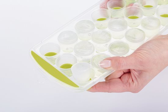 Zásobník na přípravu ledových kostek, 28 x 12 cm, silikonový, zelený - Kitchen Craft