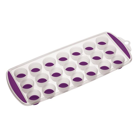 Tray for preparing ice cubes, 28 x 12 cm, silicone, purple - Kitchen Craft