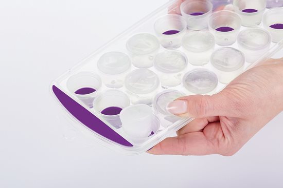 Tray for preparing ice cubes, 28 x 12 cm, silicone, purple - Kitchen Craft