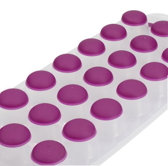 Tray for preparing ice cubes, 28 x 12 cm, silicone, purple - Kitchen Craft