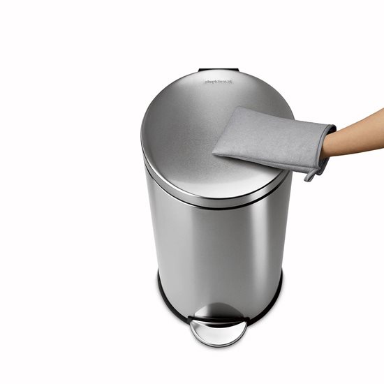 Microfiber mitten for cleaning stainless steel - simplehuman