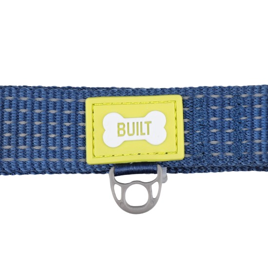 Collier réfléchissant pour chien, grande taille, Bleu - Built Pet