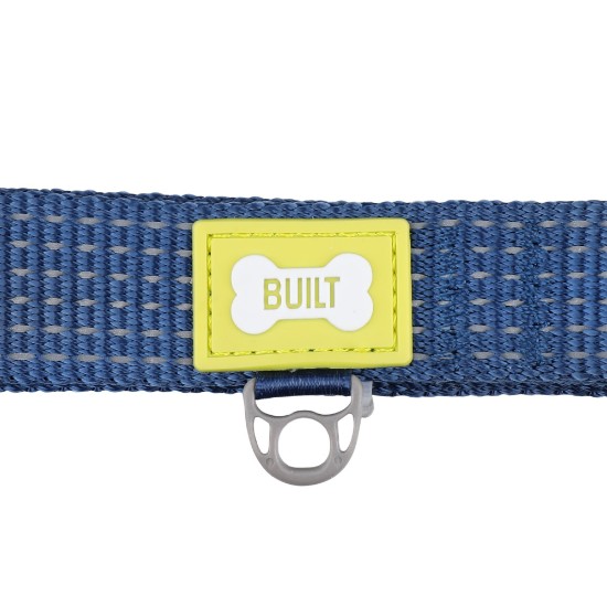 Collar reflectante para perros, talla pequeña, Azul - Built Pet