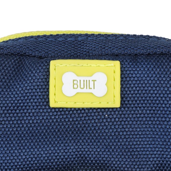 Bolsa de cintura com dispensador de saco de lixo para cães e cinto, Azul - Built Pet