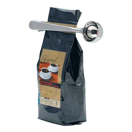 Cucchiaio dosatore caffè con clip, inox - La Cafetiere