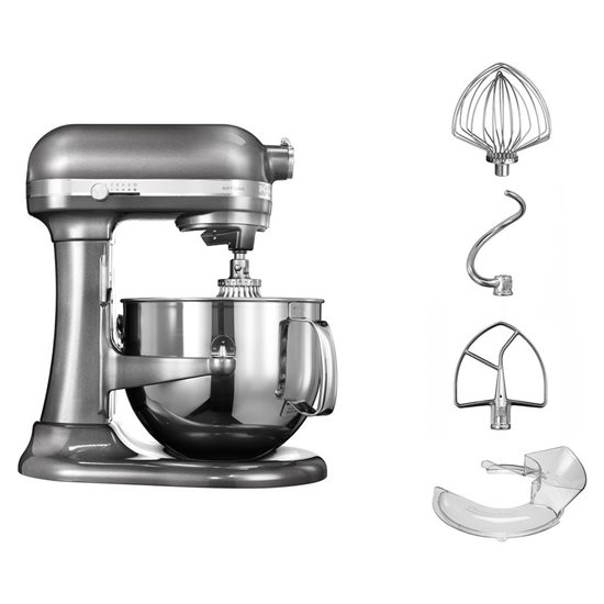 "Artisan" kjøkkenblander, modell 7580, 6.9L, Medallion Silver - KitchenAid