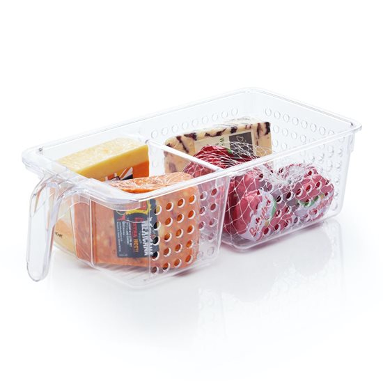 2-compartment tray for refrigerator, made from plastic - by Kitchen Craft