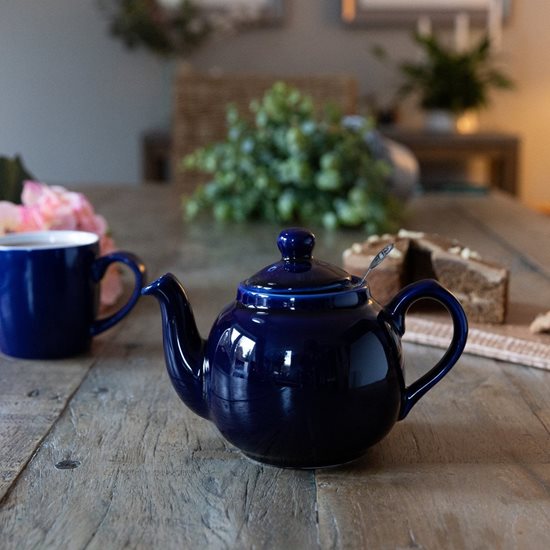 Teapot taċ-ċeramika, 1200 ml, Farmhouse, Cobalt Blue – London Pottery