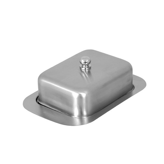 Butter dish, stainless steel, 18.5 x 12.3 cm - Zokura