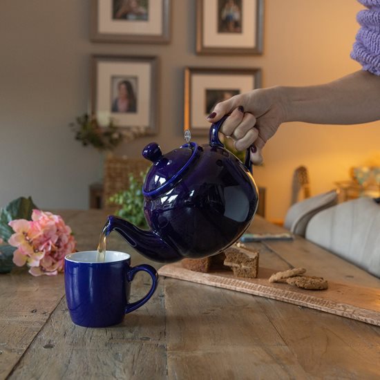 Teekanne, Keramik, 600 ml, Farmhouse, Cobalt Blue – London Pottery
