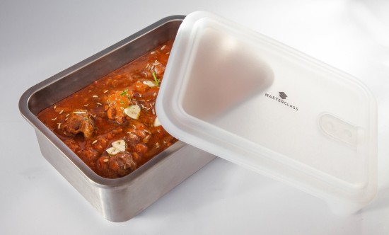 Food container, stainless steel, 2000 ml, "MasterClass" - Kitchen Craft