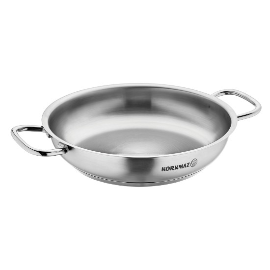 Paella pan, stainless steel, 32cm/4.3L, "Proline" - Korkmaz