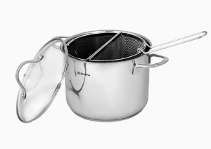 Pentola per pasta, con 2 cestelli, acciaio inossidabile, 22 cm/6 L - Zokura