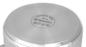 Pentola per pasta, con 2 cestelli, acciaio inossidabile, 22 cm/6 L - Zokura