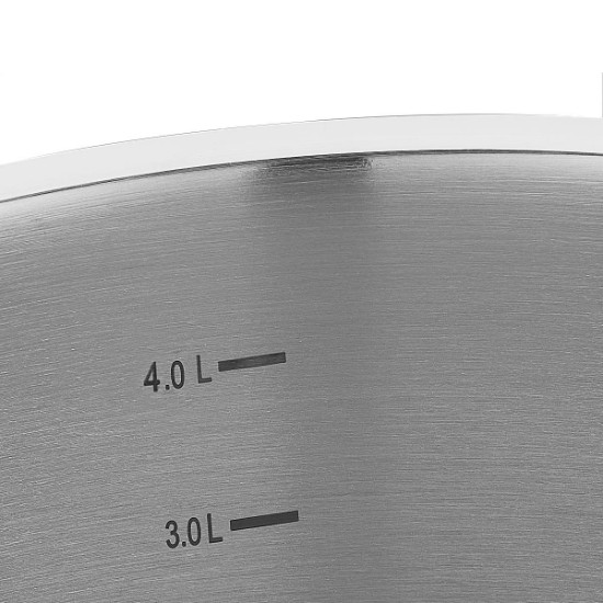 Stainless steel cooking pot, with lid, 16.5cm/5L, "Proline" - Korkmaz