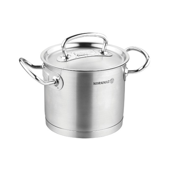 Stainless steel cooking pot, with lid, 16.5cm/5L, "Proline" - Korkmaz