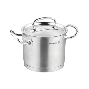Cooking pot with lid, stainless steel, 20cm/5L, "Proline" - Korkmaz