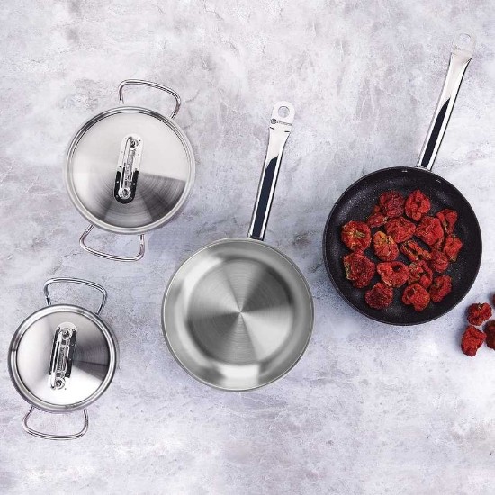 Stainless steel cooking pot, with lid, 24cm/14.5L, "Proline" - Korkmaz