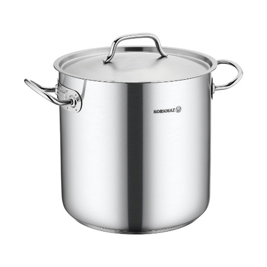 Stainless steel cooking pot, with lid, 20cm/6L, "Proline Gastro" - Korkmaz
