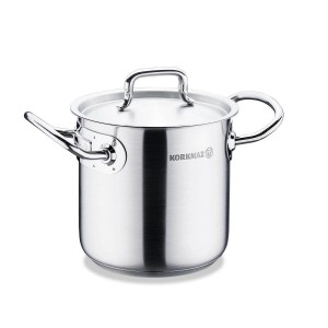 Stainless steel cooking pot, with lid, 14cm/2L, "Proline Gastro" - Korkmaz